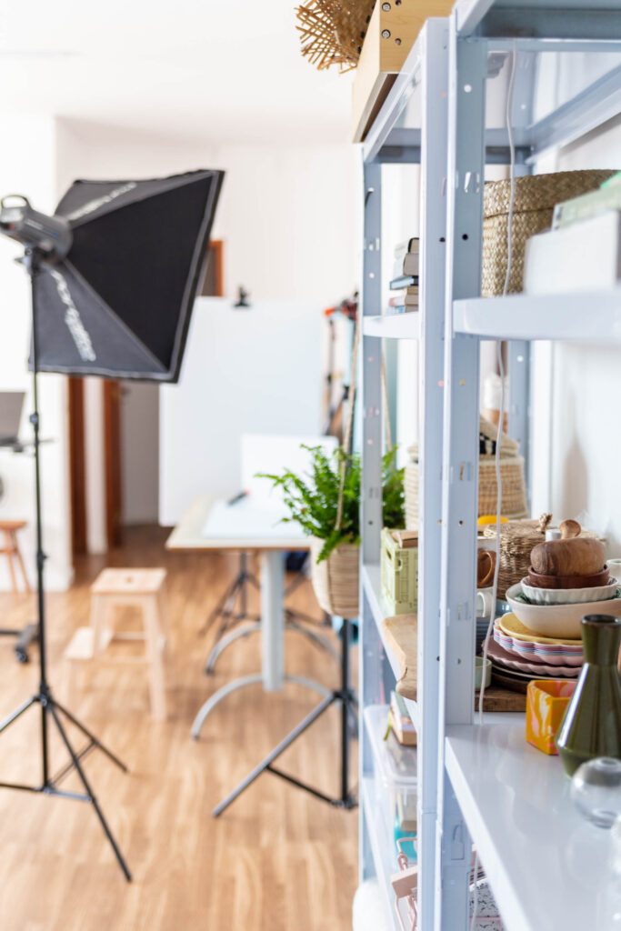 Behind the scenes product photography
